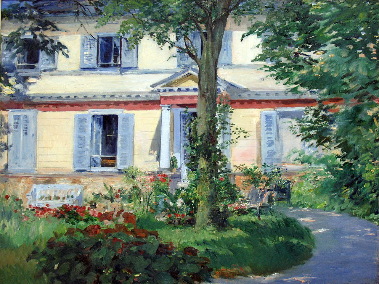  201-Édouard Manet, Landhaus a Rueil anagoria, 1882-Alte Nationalgalerie 